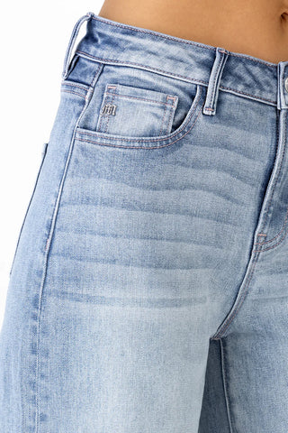 Miss Me Wren Hi-Rise Super Wide Leg Light Wash