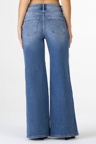 Miss Me Wren Hi-Rise Super Wide Leg Medium Wash