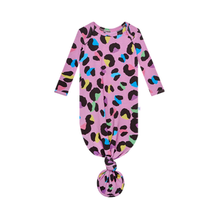 Posh Peanut Electric Leopard Basic Knotted Gown