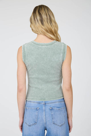 Jerrah Rib Knit U Neck Tank