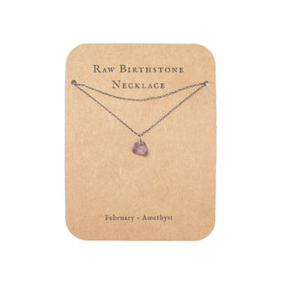 Sugarboo Sterling Silver Raw Birthstone Necklaces