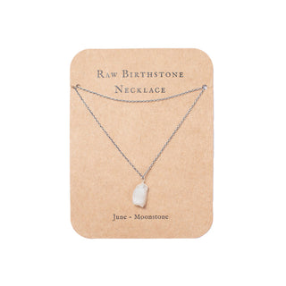 Sugarboo Sterling Silver Raw Birthstone Necklaces