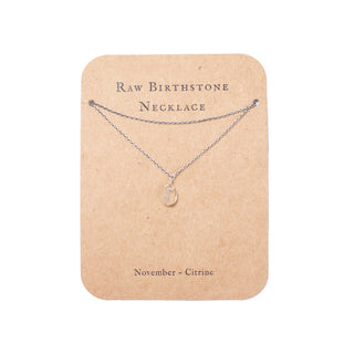 Sugarboo Sterling Silver Raw Birthstone Necklaces
