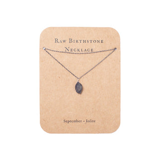 Sugarboo Sterling Silver Raw Birthstone Necklaces