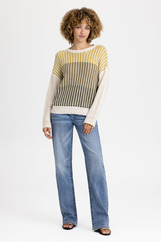 Miss Me Theresa Crocheted Crewneck