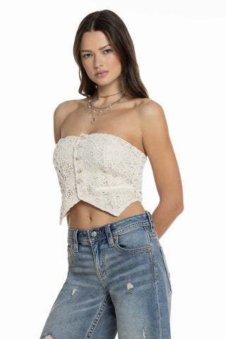 Miss Me Nina Crochet Corset