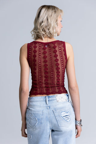 Miss Me Ida Ribbed Tank