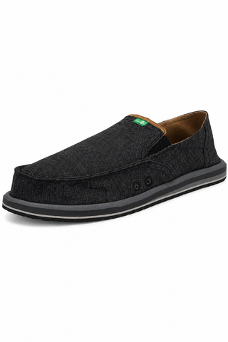 Sanuk Mens Pick Pocket Hemp Black