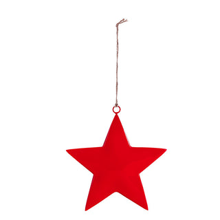 Red Enamel Star Ornaments
