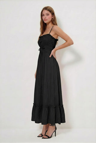 Samantha Smocking Ruffled Dress