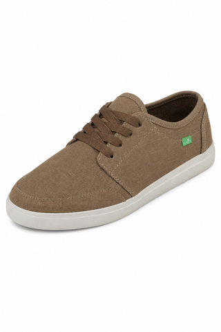 Sanuk Mens Vagabond Lace Sneaker Khaki
