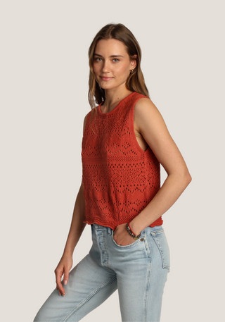 Dylan Britt Scallop Hem Sweater
