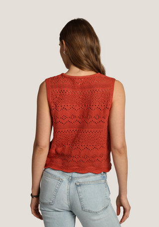 Dylan Britt Scallop Hem Sweater