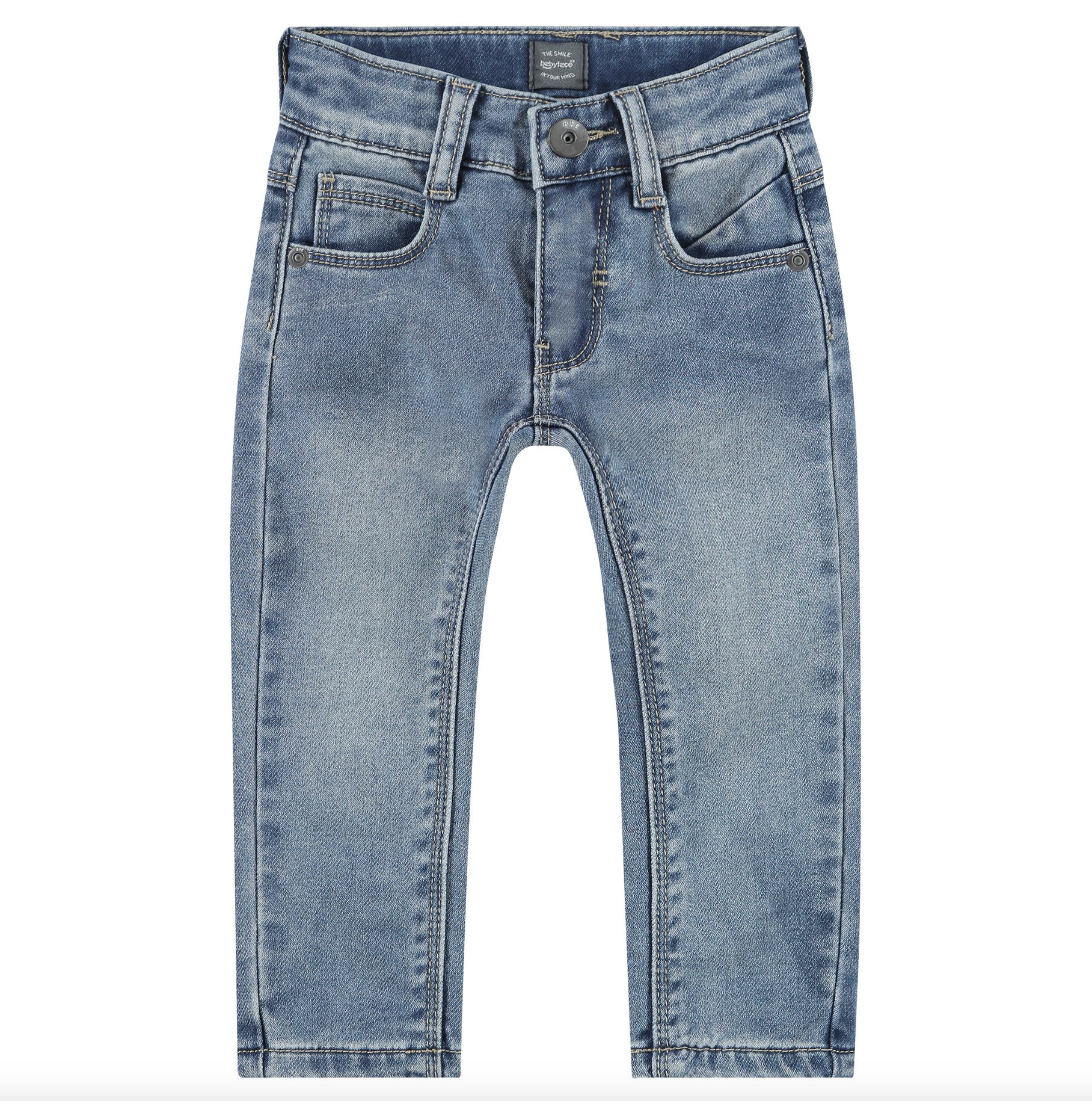 Babyface Baby Boys Mid Blue Jogg Denim Pant