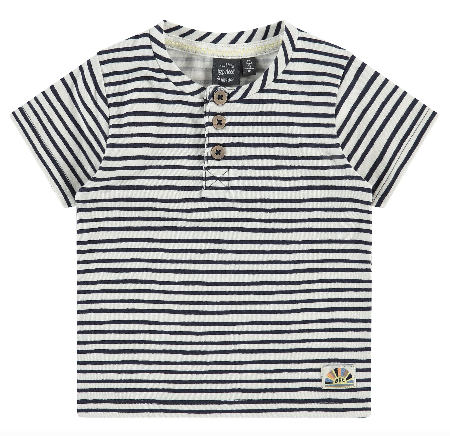 Babyface Baby Boys Striped Dark Blue tee