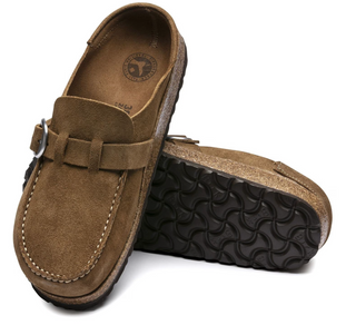 Birkenstock Buckley Suede in Tea