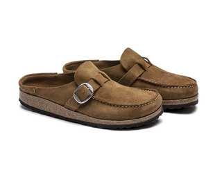 Birkenstock Buckley Suede in Tea