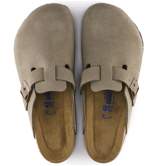 Birkenstock Boston Suede in Taupe