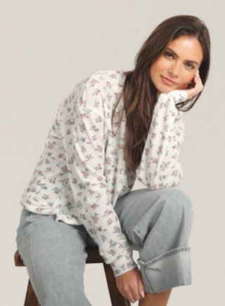 Dylan Calico Thermal Top