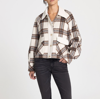 Miss Me Brianne Plaid Jacket