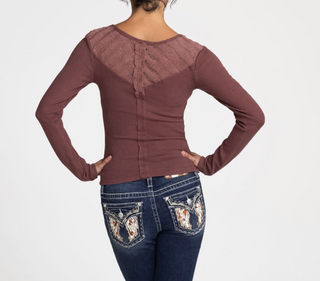 Miss Me Heather Top