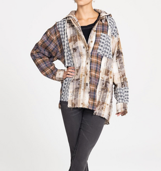 Miss Me Jessie Patch Hooded Top