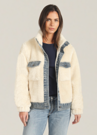 Dylan Sawyer Shearling Denim Jacket