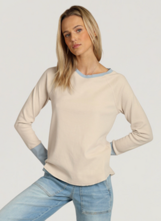 Dylan Jennifer Contrast Rib Raglan
