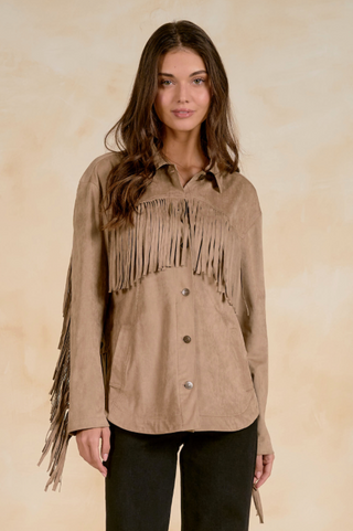 Elan Bethany Fringe Top