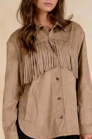Elan Bethany Fringe Top