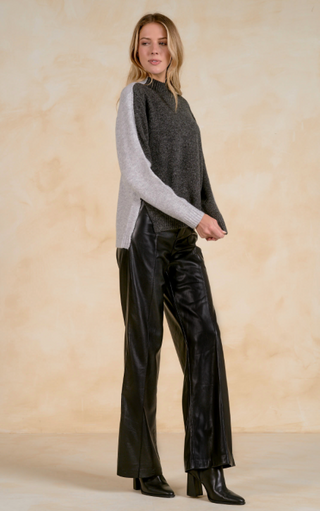 Elan Lindsay Dual Tone Sweater