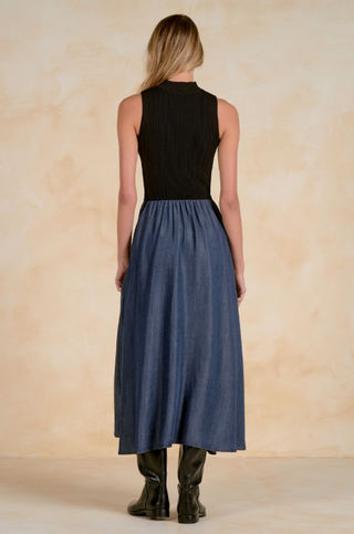 Elan Jenn Maxi Mock Neck Dress