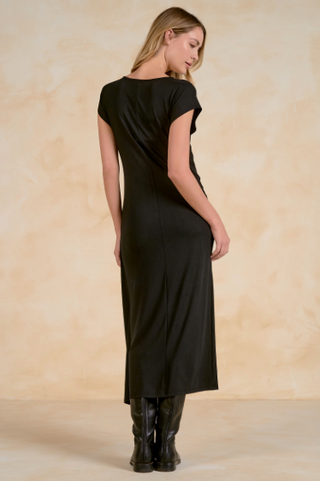 Elan Brenda Cap Sleeve Cinced Maxi