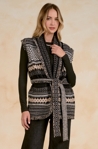 Elan Melinda Sleeveless Cardigan