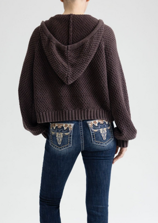 Miss Me Shaina Cable Knit Sweater