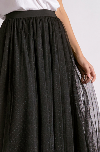 Elan Morgan Dot Skirt