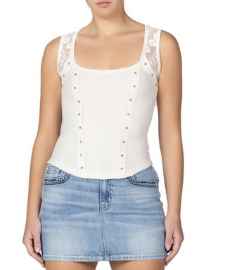 Miss Me Drea Rhinestone Tank