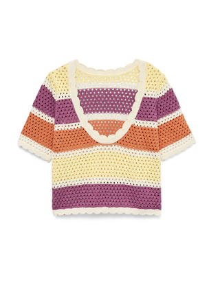Vero Moda True Crochet Deep Back Top