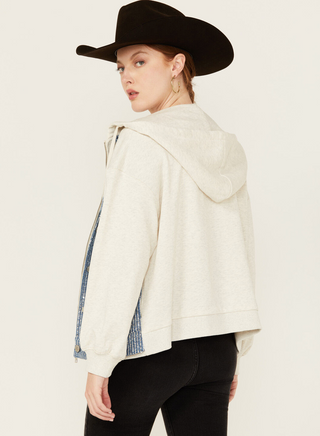Miss Me Blair Denim Sequin Jacket