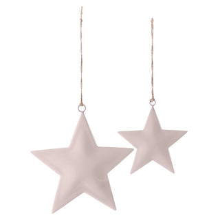 Lilac Enamel Star Ornaments
