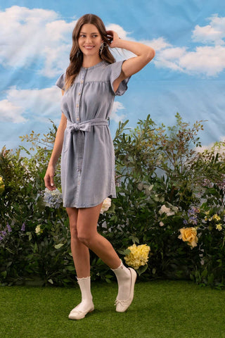 Shae Button up Mini Dress