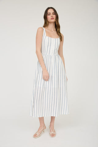 Jennifer Stripe Midi Dress