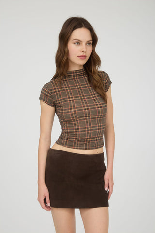 Cynthia Plaid Crop top