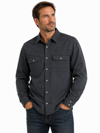 True Grit Dual Pocket Pearl Snap Shirt Jacket