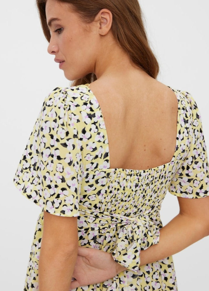 Vero moda lemon dress new arrivals