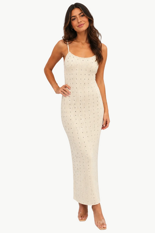 Blithe Trinity Rhinestone Midi Dress