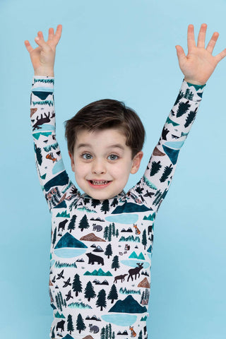 Bird and Bean Kids Wild Mountain Pajamas