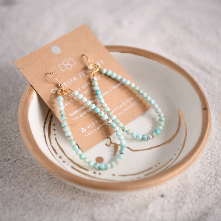 Cecilia Teardrop Hoop Earrings