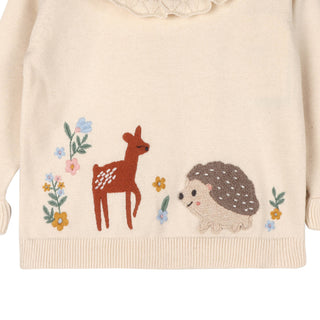 Viverano Baby Girl Woodland Embroidered Set