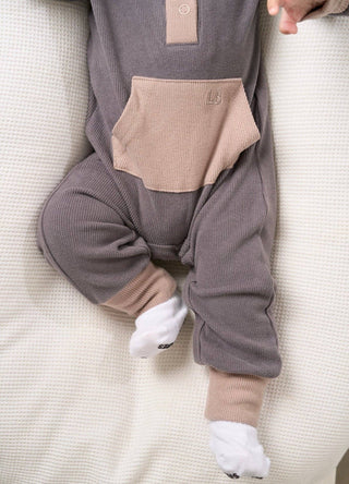 Little Bipsy Baby Colorblock Ribbed Romper